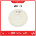 5000PCS 0805 Chip resistor 5% 0R-10M 1R 2.2R 5.1R 10R 22R  100R 1K2 6.8K 10K 12K 20K 47K 100K 510K 910K 1M 4.7M 9.1M 1/8W
