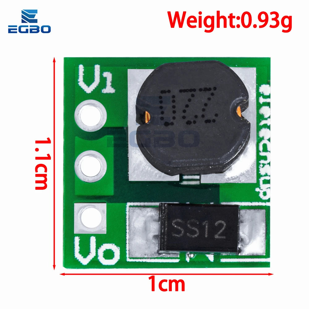 1~10PCS Efficiency 0.9-5V to 5V DC-DC Step-Up Power Module Voltage Boost Converter Board-Ideal for 1.5V-4.2V Inputs to 5V Output
