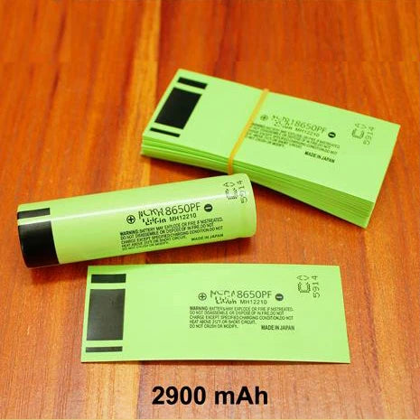 100pcs/lot 18650 lithium battery shrink film PVC heat shrinkable tube battery packaging skin packaging insulation tube