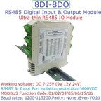 8CH Opto Isolated Modbus RTU RS485 IO Expansion Board DC7-25V ULN2803 300mA For PLC Smart Home CCTV PTZ
