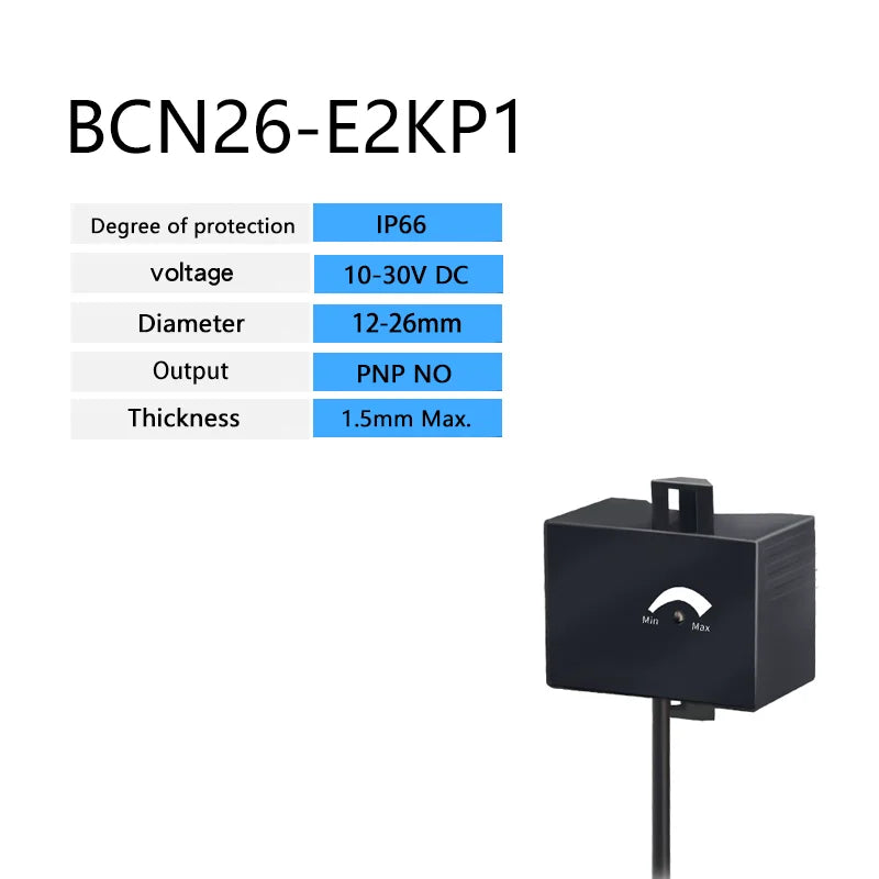 E2K-L13MC1 Pipeline Liquid Level Sensor NPN PNP 12-24VDC Capacitive Proximity Switch Sensor Detecting Liquid Level