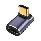USB C Right Angle U-Shape Straight Angle Adapter Type C to Type C 40Gbps Fast Data Adapter Converter Charging Adapters
