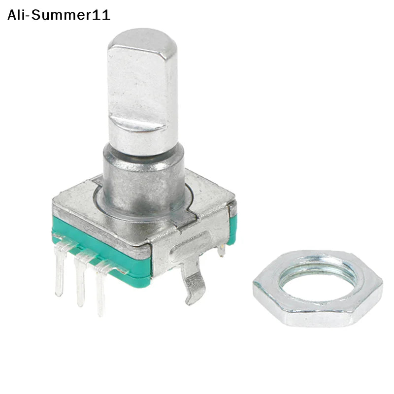 【Yb1】【Av1】【HMA73】1Pc 2026 New EC11 Thin Rotary Encoder with Switch 30 Positioning 15 Pulse 15mm Half-axis