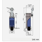 CNTD CZ-8105N Vertical Limit Switch Momentary Metal Roller Lever Position Limit Switch 10A 380V Elevator Limit Switch IP65