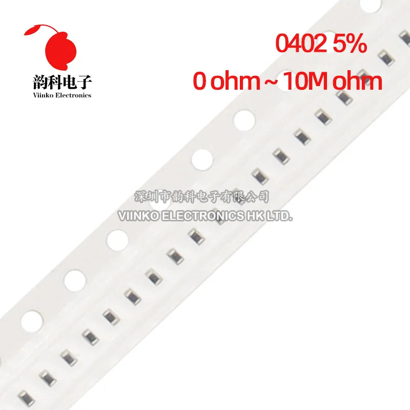 10000pcs 0402 5% SMD resistor 0R ~ 10M 1/16W 0 1 10 100 150 220 330 470 ohm 1K 2.2K 10K 100K 1R 10R 22R 100R 150R 220R 330R 470R