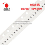 10000pcs 0402 5% SMD resistor 0R ~ 10M 1/16W 0 1 10 100 150 220 330 470 ohm 1K 2.2K 10K 100K 1R 10R 22R 100R 150R 220R 330R 470R