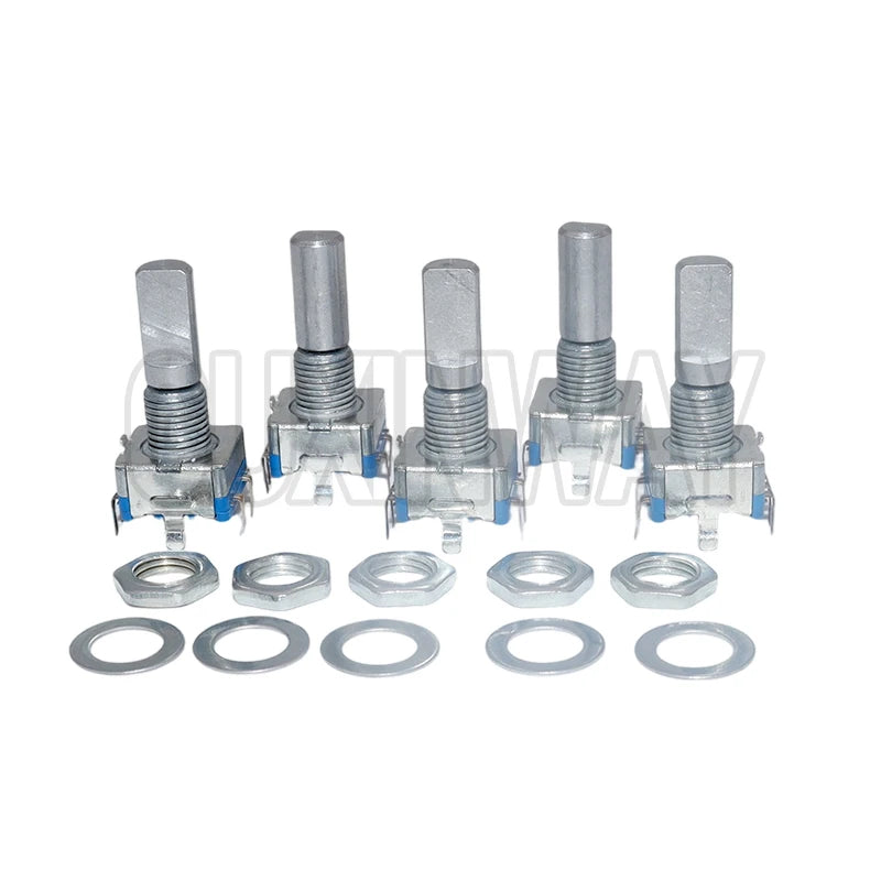 5PCS 15mm / 20mm code switch/ EC11/ digital potentiometer with switch Half / Plum axis rotary encoder, handle length
