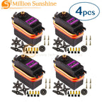4pcs MG996R MG996 55g Digital Servo Motor - High Torque Plastic Gear (15kg/cm)  RC Servo for Arduino, Robotics, RC Cars, Boats