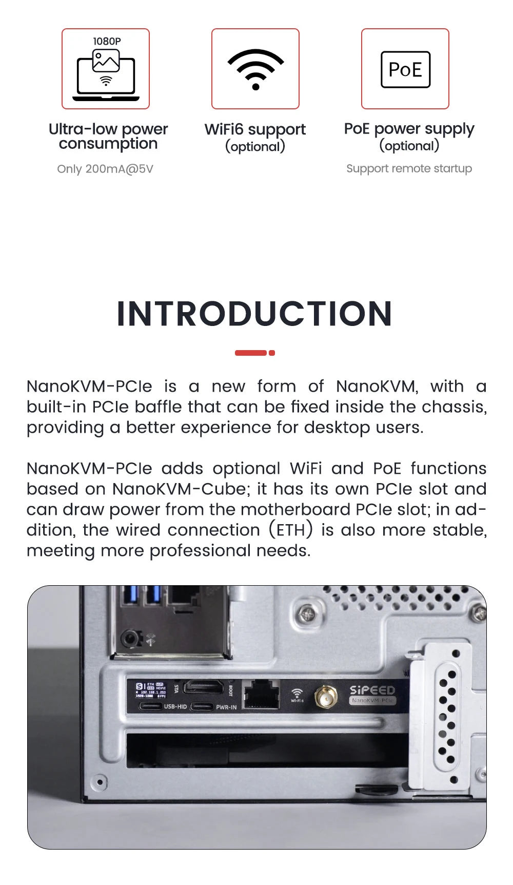 NanoKVM Series Sipeed Options Nano KVM-Lite/FULL/USB PCIe Nano RISC-V Mini Remote Power/OS Control For Raspberry Pi