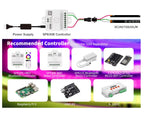 5V 12V 24V Smart SPI RGBIC LED COB Strip Light WS2811 Addressable Programmable Full Color Flexible Lights Bar White/Black PCB