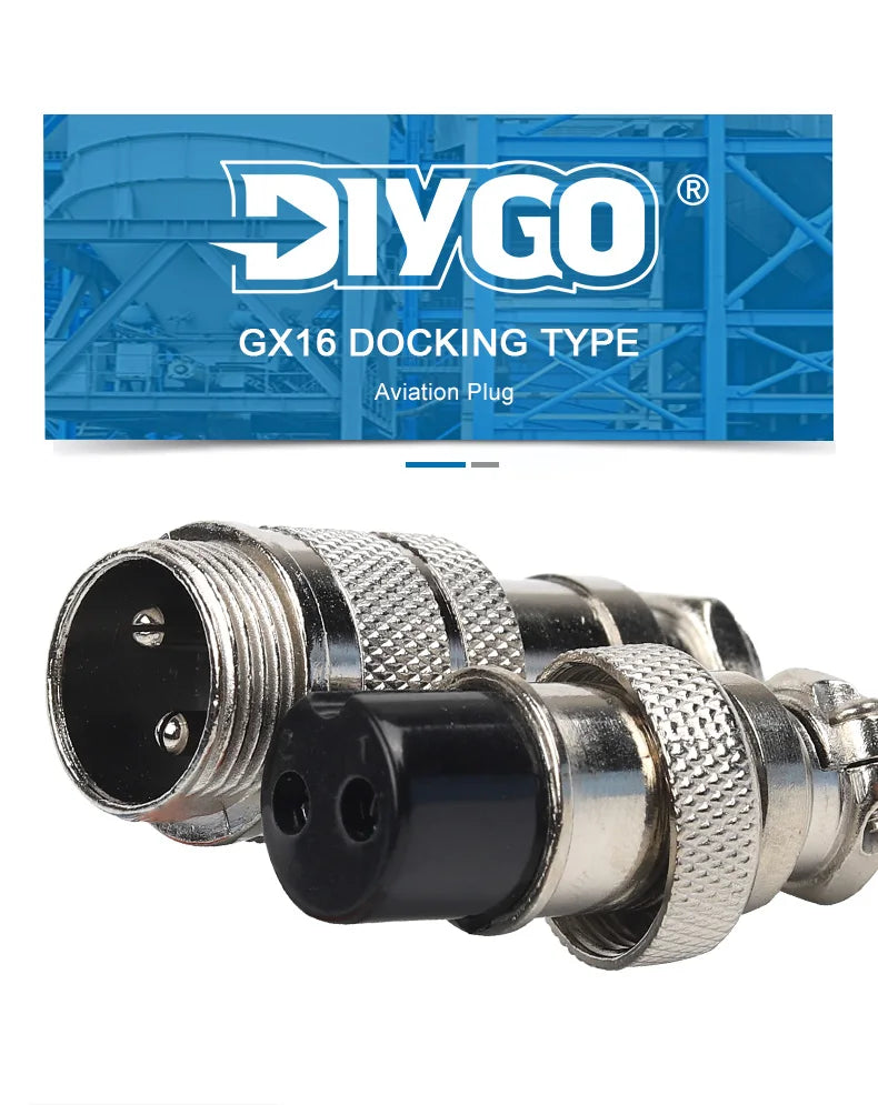 GX16 2/3/4/5/6/7/8/9/10 Pins Aviation Plug Aviator Socket Butt Joint Male&Female Docking Connectors