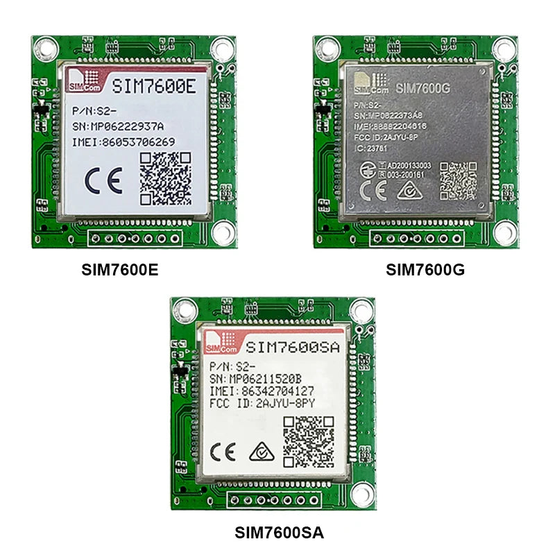 SIM7600E SIM7600G SIM7600SA Development Core Board SIMCOM 4G LTE CAT1 Module Support GNSS 4G Modem With Antenna Breakout Kit