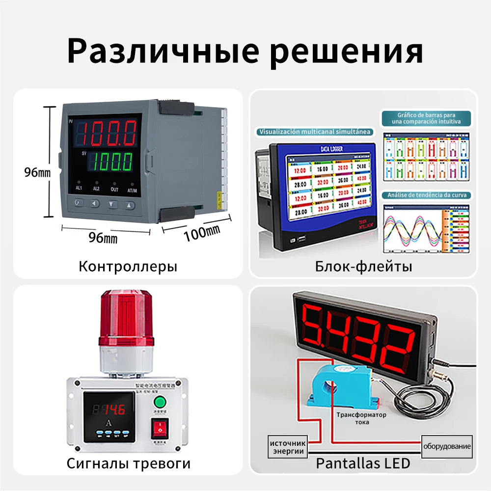 Hall Effect Closed Loop Current Sensor and Transducer Ac Dc Non-Contact Current Sensor with Hole Output 4-20Ma 0-10V Rs485