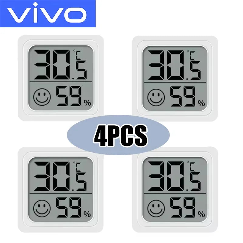 VIVO Mini Indoor Digital Thermometer Hygrometer LCD Display Room Temperature Humidity Sensor Gauge Weather Station 2026New