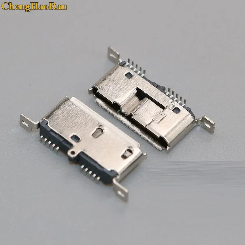 ChengHaoRan 1pcs Micro USB 3.0 Jack 10pin Female Sockect Tail Charging Port Mobile Hard Disk Interface Micro Connector