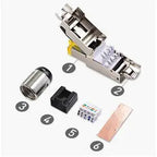 2/6/10Pcs RJ45 CAT6A Cat7 CAT8 Connectors Tool-Free Zinc Alloy Shielded 10G Ethernet Termination Plugs for 23AWG SFTP Cables