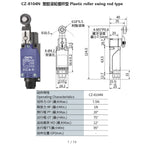 2PCS CNTD CZ-8N Limit Switch Replacement Spare Waterproof IP65 10A 250VAC for CNC Machine Quick Install NC NO Easy Wiring