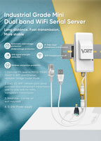 VONETS VAP11S-D232 Dual-Band Wireless Bridge Router Serial Port Service UART/TTL to RS232/485/422/WiFi to Ethernet Converter
