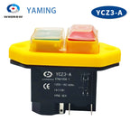 YCZ3-A Electromagnetic Switch 4/5 Pins 110/220V On Off Momentary Reset Push Button Red Green Can Replace KJD17