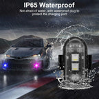 2/4/6/8 pcs LED Aircraft Strobe Lights Remote Control 8 Colors Anti-Collision LED Lights for Car Motorcycle Drone Aircraft Bike