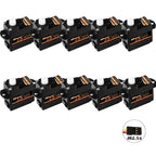 DSPOWER 2g Plastic/Metal Gear Motor Mini Micro Servos for RC Car Airplanes Fixed-wing Quadcopter Boat Plane Robot Wltoys Axial