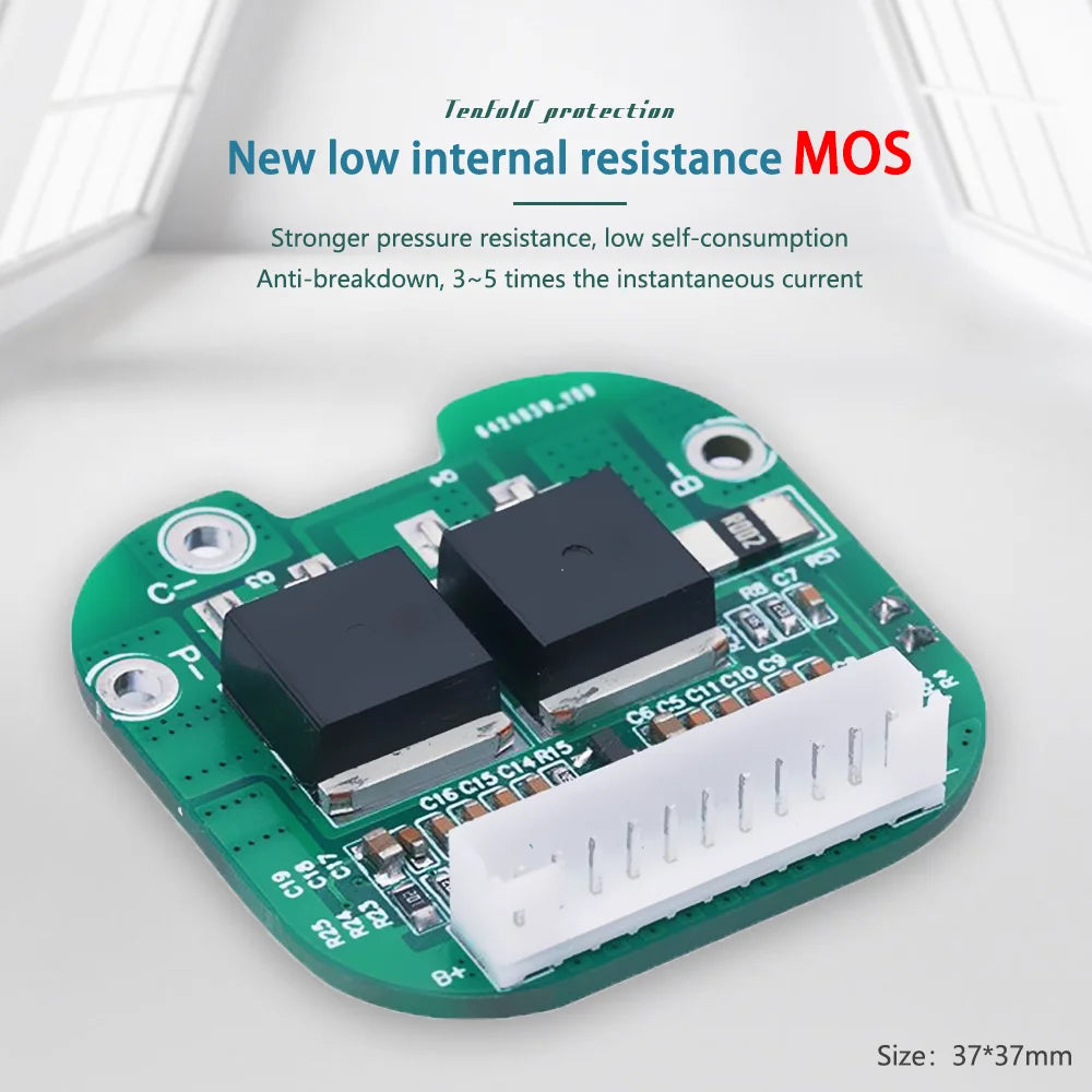 Bisida 10S 36V BMS 15A Different ports Integrated IC For Scooter 18650 Battery
