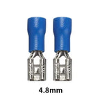 100/50/10Pcs 2.8mm 4.8mm 6.3mm Insulated Seal Spade Wire Connector Female Crimping Terminals Electrical Crimp Terminal Splices