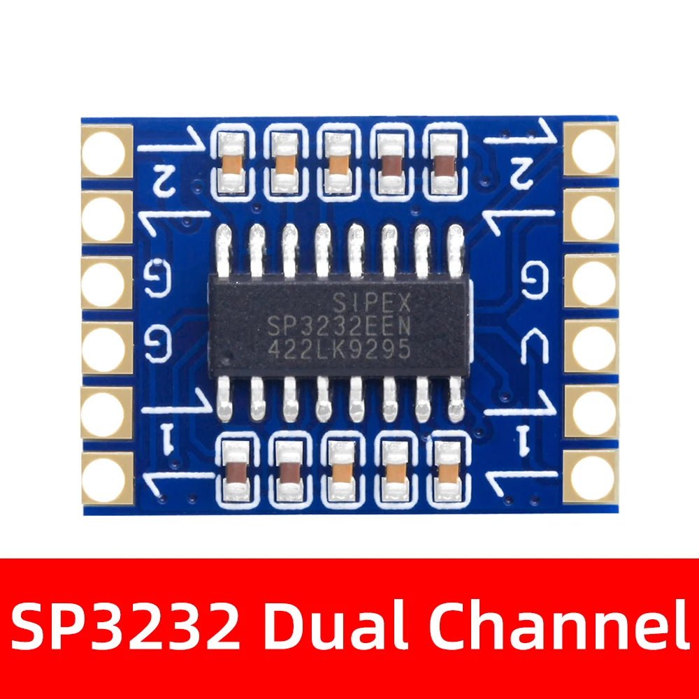 SP3232 RS232 to TTL Bidirectional Level Shifter 3-5.5V Wide Voltage Serial Adapter for Arduino DIY Module