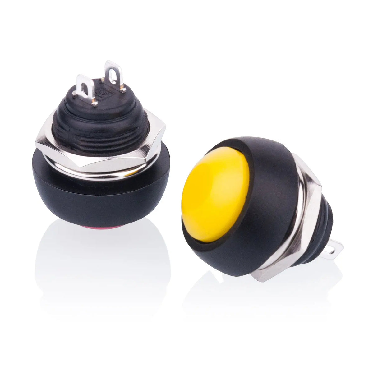 20PCS 12MM Waterproof Momentary Push Button Switch Normal Open(NO) Mini Micro Switch ON-Off 125V 3A Red Black 5 Colors