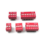 35PCS/LOT Dip Switch Kit In Box 1 2 3 4 5 6 8 Way 2.54mm Toggle Switch Snap Switches Mixed Kit Each 5PCS Combination Set