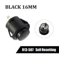5/20PCS R13-507 Snap on Button Inching 16MM Round Lockless Self Reset Switch Panel Mounting