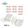 10PCS 4N38 4N37 4N36 4N35 4N33 4N32 4N27 4N28 4N25 4N26 DIP-6 IC Optocoupler