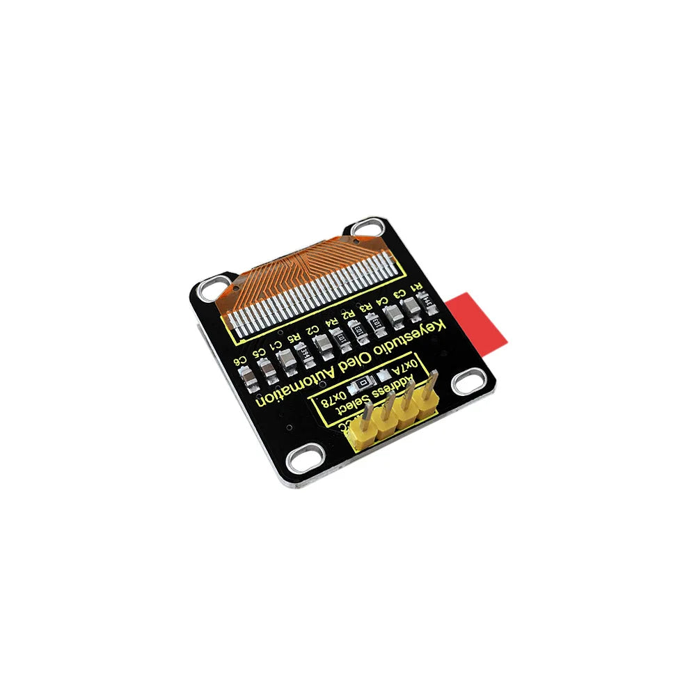 Keyestudio 0.96/1.3-inch OLED Module LCD Display 128x64 With IIC Ports 12C Serial LCD Panel With Baseboard For Arduino