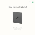 Avoir Wall Toggle Switch Gray Stainless Steel Panel Light Switches 2Way Power Socket Europe Korea French Electrical Outlets Home