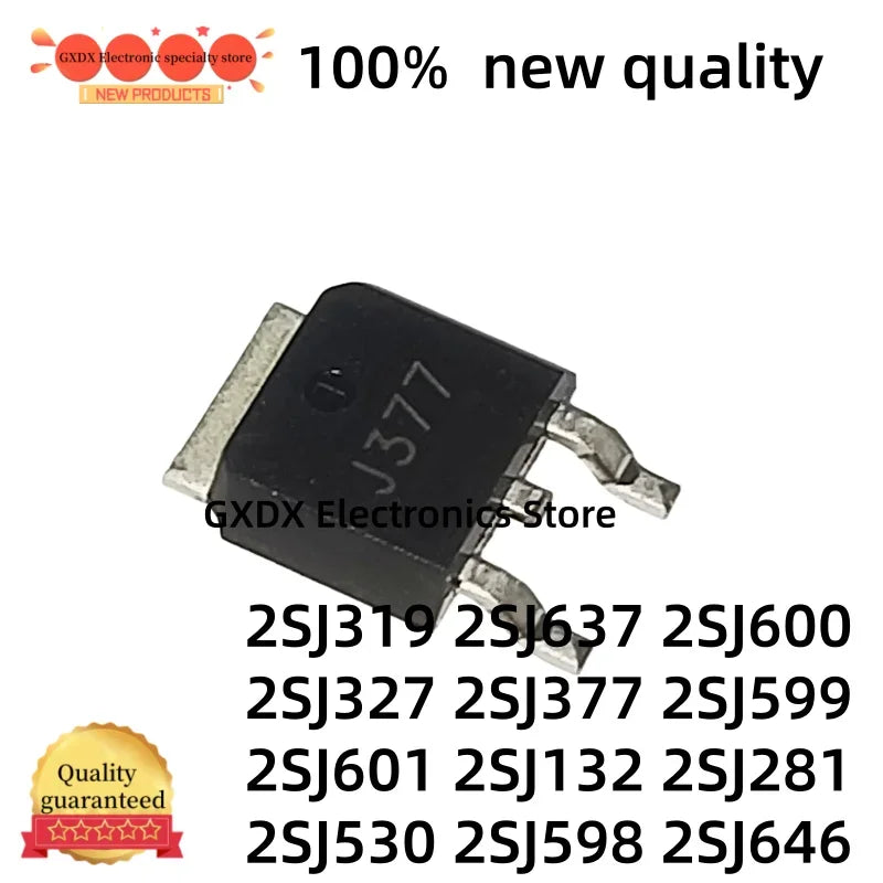10-20PCS 2SJ319 2SJ327 2SJ637 2SJ132 2SJ281 2SJ377 2SJ599 2SJ598 TO-252 J637 J132 J281 J319 J327 J377 J530 J598 J599 J600 J601