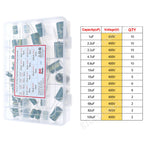 16V 25V 35V 50V 0.1uF to 2200uF DIP SMD Aluminum Electrolytic Capacitors Assortment Kit Set
