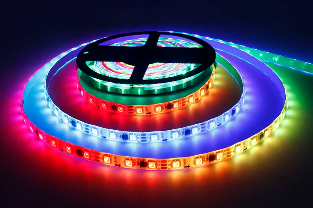 WS2811 WS2812B WS2813 WS2815 5050RGB LED Strip Lights Individually Addressable 30/60/144Pixels/Leds/m Black /White PCB DC5V/12V