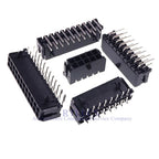 10Sets Micro-Fit 3.0 MM Receptacle Housing Dual Row 2 4 6 8 10 12 14 16 18 20 24 Circuits + Right Angle Header + Crimp Terminal