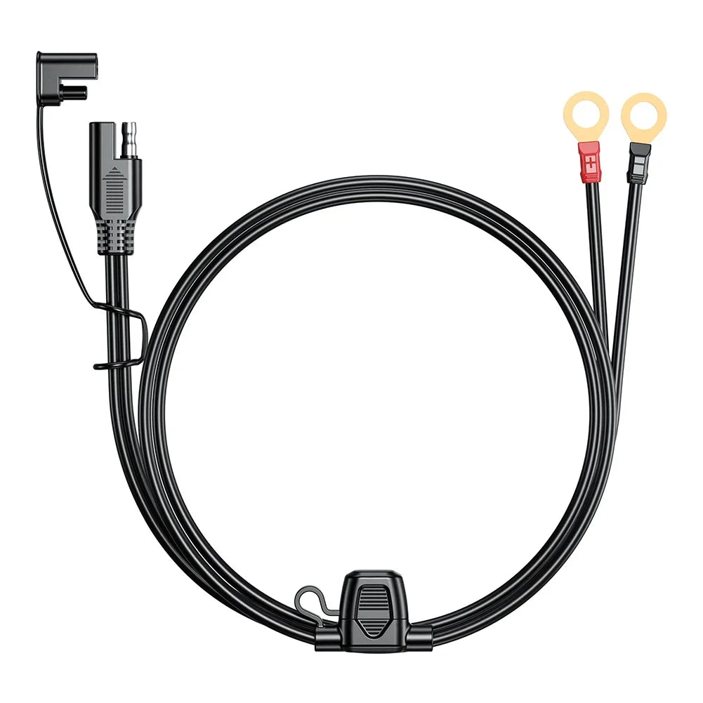 0.6/1.8m SAE Cable With Fuse Terminal O Connector Battery Charger Extension Adapter Wire 18AWG 12-24V Terminal,1-2Pcs/Lot