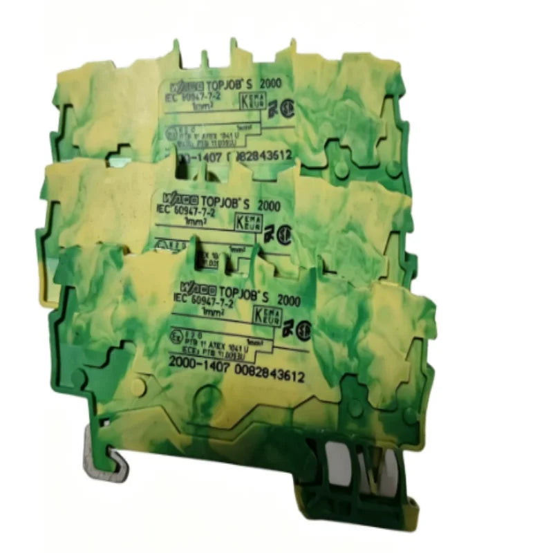 WAGO 2000‑1401 1404 1407 4‑Conductor DIN Rail Terminal Block 1.5mm² 13.5A Push‑in CAGE‑CLAMP Connector
