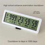 999 Days Digital Countdown Timer Reusable Digital Display Countdown Clock Time Management Electronic Count Down Clock Home Use