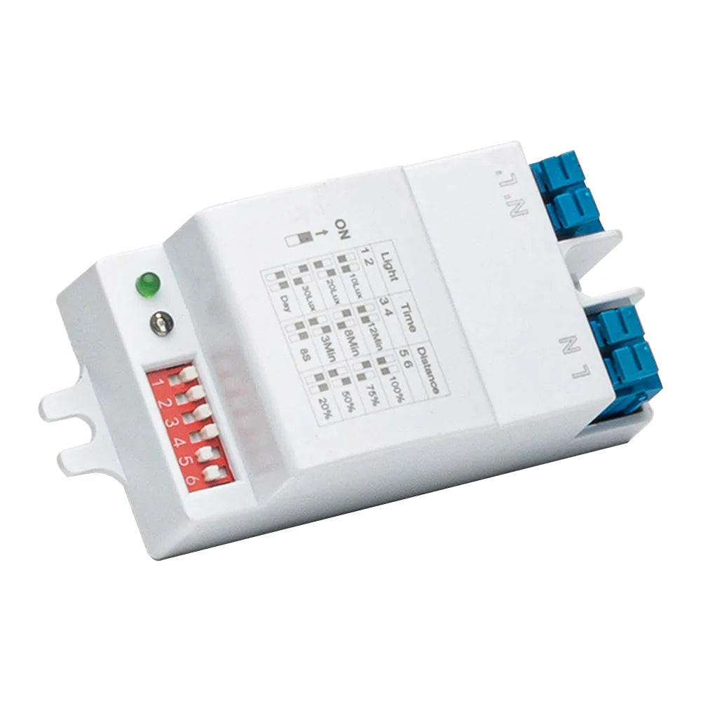 AC 220V-240V 5.8GHz Radar Dialing Sensor 360 Degrees Microwave Induction Switch Human Body Motion For Corridor Courtyard Garage