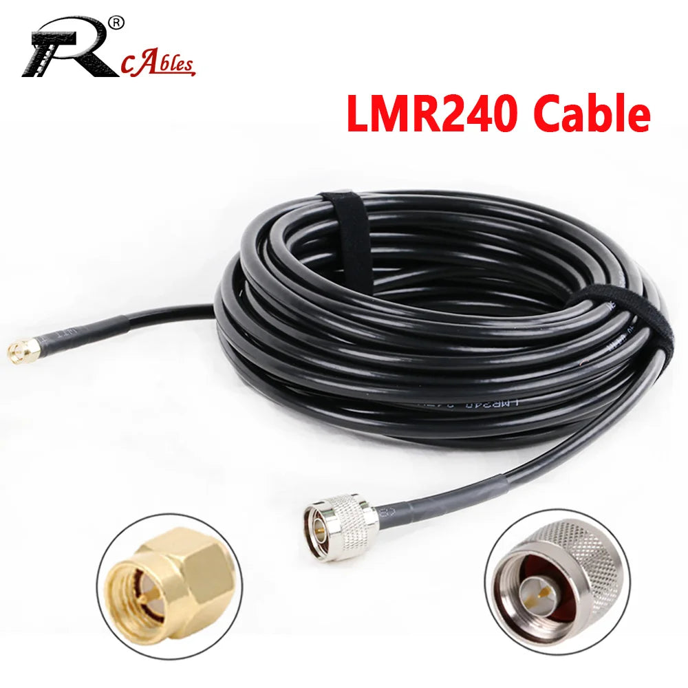 1PC SMA to N Adapter RF Coaxial  LMR240 Cable 50 Ohm RP SMA Male SMA Female to N Male N Female Connector Antenna Extension Cable