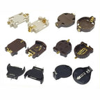20pcs CR2032 3V CR2450 CR2025 Battery Socket BS-2 BS-6 BS-8 BS-10 Gold Vertical Horizontal DIP SMD Button Battery Holder