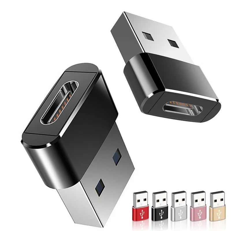 USB A To Type C OTG Phone Adapter USB-C Male To Female Type C Converter USB Connector For Macbook Laptop PC Xiaomi Huawei iPhone