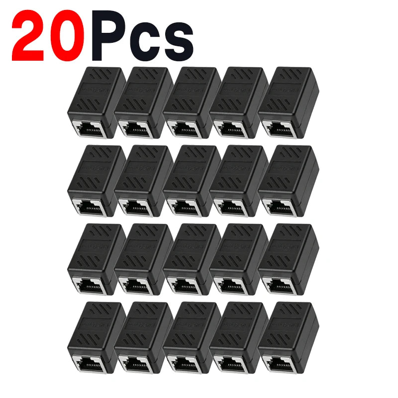 Female to Female RJ45 Ethernet Inline Coupler for Cat7/Cat6/ Cat5e/ Cat5 Ethernet Cable Extender Adapter for PC Router PS5 Xbox