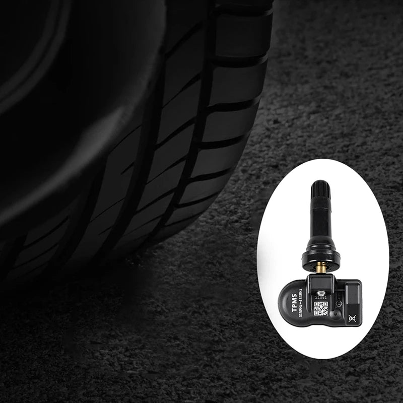 4Pcs Programming MX Sensor TPMS Tire Pressure Monitor Sensor 315MHZ 433MHZ Universal 2 in 1 Repair Tool for-Autel Black