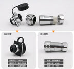 WEIPU SA24 RJ45 8P8C Metal Shell Waterproof Industrial M24 Ethernet Cable Ethernet Network Connector Signal Panel Mount Charge