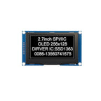 2.7 Inch 256*128 OLED Display Screen COG SPI IIC I2C interface 4PIN 7PIN 30PIN LCD Panel 256x128