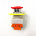 Red Mushroom Cap 1NO 1NC DPST Emergency Stop Push Button Switch AC 660V 10A Switch Equipment Lift Elevator Latching Self Lock
